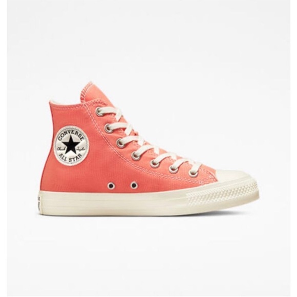 Chuck Taylor All Star Floral Embroidery Woman’s 8.5 High Top Shoes - Picture 3 of 9